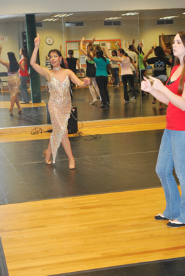 Master Class in Ballroom Dance at the Valdosta State University Dance Department on March 4, 2011